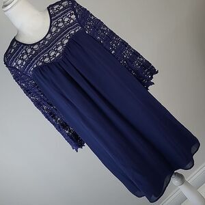 Accidentally in Love sz XL navy blue dress